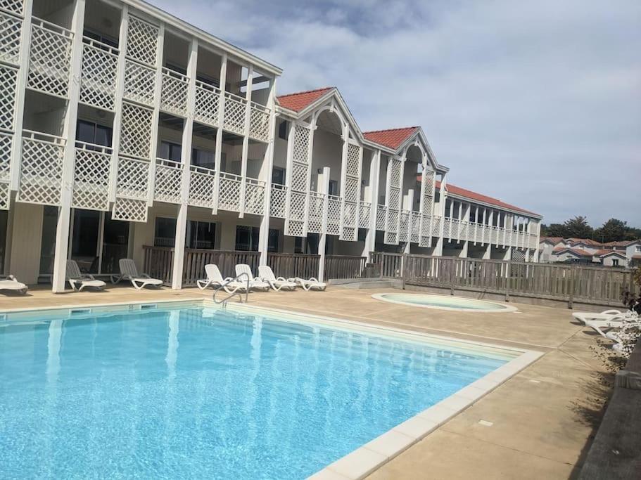 Appartement 200M De L'Ocean Avec Piscine Exterieure Mimizan-Plage エクステリア 写真